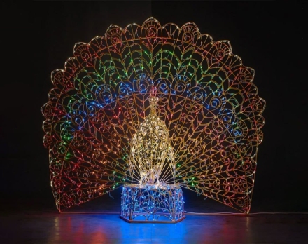 Световая фигура Павлин №1 002