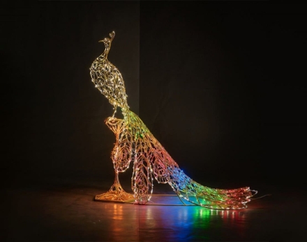 Световая фигура Павлин №2 001