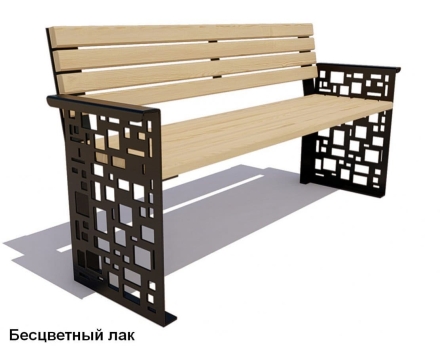 Скамейка уличная Барселона, Сосна 1,8 м