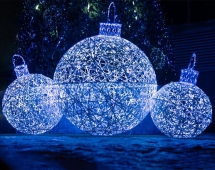 Световая композиция Ёлочные игрушки
