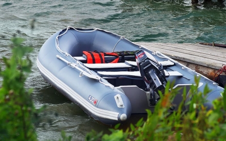 Лодка надувная YUKONA 430 TS - U (без пайола)  КАМУФЛЯЖ