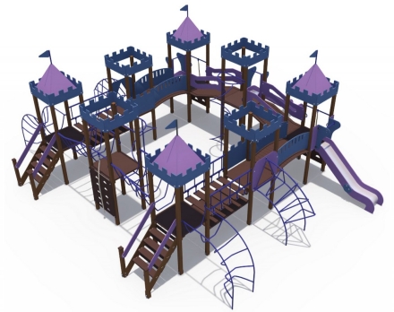 Детский игровой комплекс Сити с тремя горками