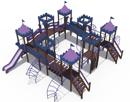 Детский игровой комплекс Сити с тремя горками