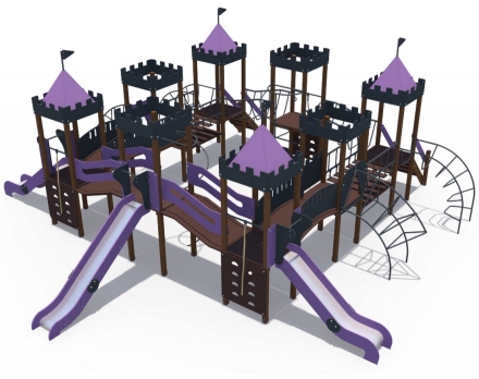 Детский игровой комплекс Сити с тремя горками