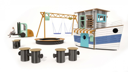 Детская игровая площадка Серия Порт Кораблик