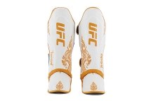 (UFC Premium True Thai Защита голени, цвет белый/голубой, размер L)