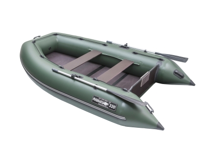 Моторная надувная лодка Пиранья 320 Q5 SLX ПВХ, фанерная слань