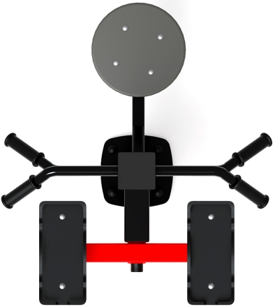 Степ+Твистер (красный) - Уличный тренажер - СТ 019-11