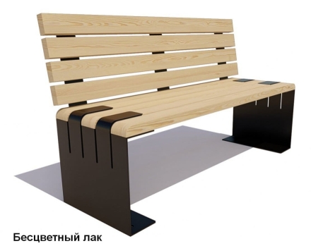 Скамейка уличная «Симферополь» без подлокотников, Лиственница 3 м