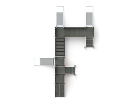 Детская игровая площадка Королевство (Коты) ДИК 1.15.04-11 H=900