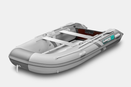 Gladiator B 370 AL LIGHT Светло-темносерый моторная лодка ПВХ Алюминиевый пайол