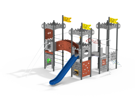 УК 7.818.11 Универсальный комплекс четыре башни с крышей цинк
