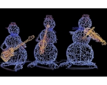 Световая фигура Снеговик-музыкант sn014 (инструмент на выбор)