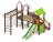 Детская игровая площадка Лукоморье ДИК 2.25.06-01.С H=1200, металлический скат