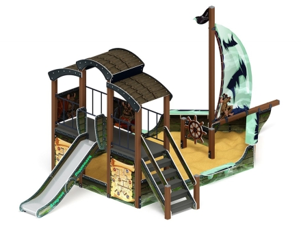 Детская игровая площадка Летучий Голландец Парусник ДИК 2.03.3.01-04 Н=1200