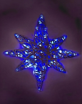 Световая фигура Светящаяся звезда Рождественская плоская двухсторонняя 1,5 м