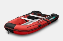 Gladiator B 370 AL LIGHT Красно-черный моторная лодка ПВХ Алюминиевый пайол