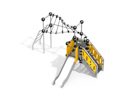 УК 7.503.11 Горка с подвесной сеткой цинк