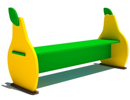 Детская скамейка Груша для игровой площадки