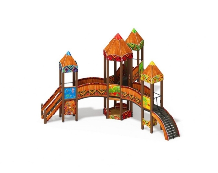 Детская игровая площадка Карандаши ДИК 2.26.04-01.С Н=1200