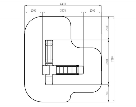 Детская игровая площадка Н 900 ДИК 1.05.01-24