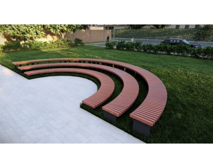 Амфитеатр Радиус без спинок, радиус 3-5 м