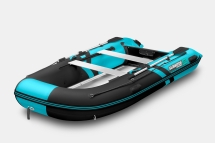 Gladiator B 370 AL LIGHT Черно-бирюзовый моторная лодка ПВХ Алюминиевый пайол