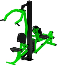 Тяга верхняя+Флекс (зеленый) - Уличный тренажер - СТ 021-12.И1