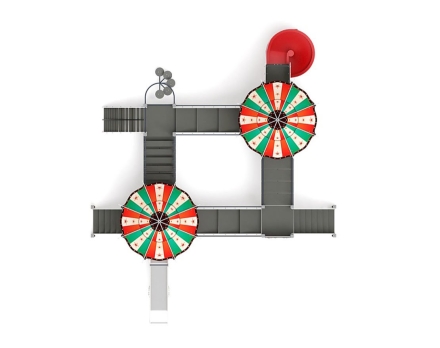 Детская игровая площадка Карнавал Шапито ДИК 2.22.04-01 H=1200 H=2000, винтовой скат