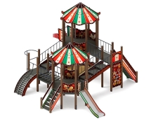 Детская игровая площадка Карнавал Шапито ДИК 2.22.04-01 H=1200 H=2000, винтовой скат