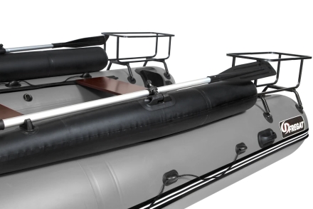 Моторная лодка ПВХ Фрегат 350 Air F (НДНД) с фальшбортом Серый