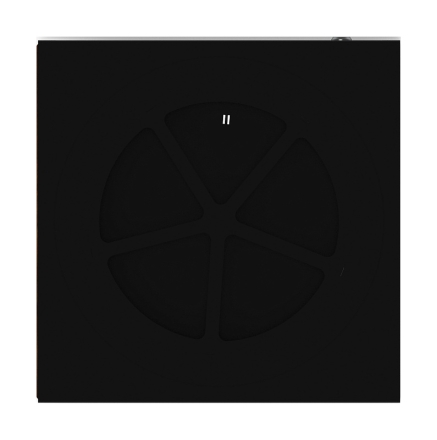 Урна парковая с пепельницей (черная) - МФ 50.02.02-01 (под анкера)