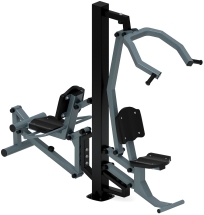 Тяга верхняя+Флекс (серый) - Уличный тренажер - СТ 021-13.И1