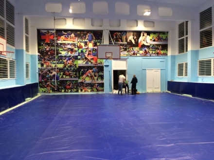 Борцовский ковёр 12х12м, одноцветные, маты НПЭ плотностью 140 кг/м3