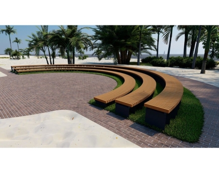 Амфитеатр Радиус 6-8 м, без спинок