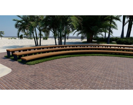 Амфитеатр Радиус 6-8 м, без спинок