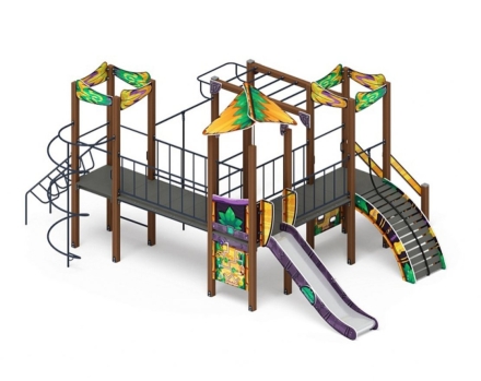 Детская игровая площадка Волшебный город (Майя) ДИК 2.19.02-01 Н=1200
