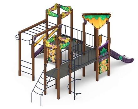 Детская игровая площадка Волшебный город (Майя) ДИК 2.19.02-01 Н=1200
