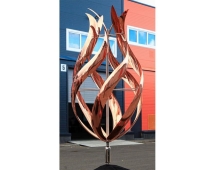 Медная скульптура Бутон Увеличенный размер