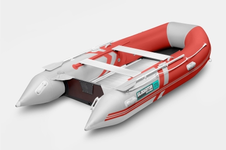 Gladiator B 370 AL LIGHT Красно-белый моторная лодка ПВХ Алюминиевый пайол