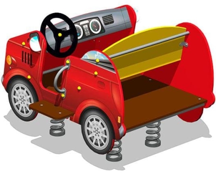 Качалка на пружине Кабриолет У1 КЧ086 для детской площадки