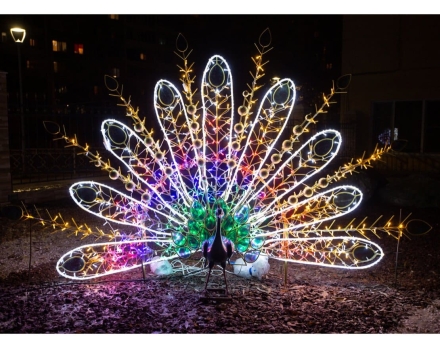 Световая фигура Павлин №3 005