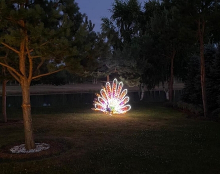 Световая фигура Павлин №3 005