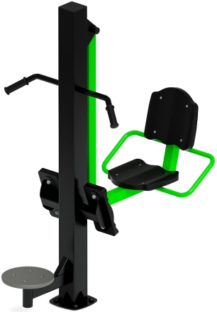 Жим ногами+Твистер (зеленый) - Уличный тренажер - СТ 022-12