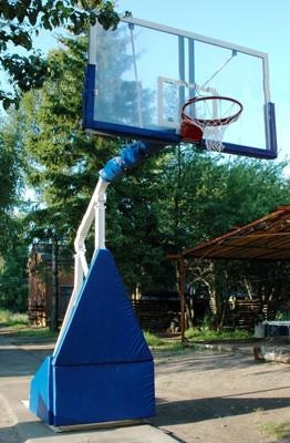Стойка для баскетбола мобильная складная, игровая, вынос 1,6 м.