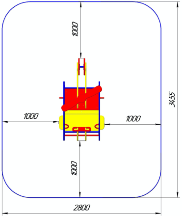 Качалка на пружине Вертолет КБ-05 для игровой площадки
