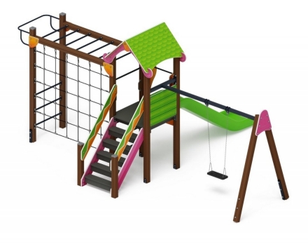 Детская игровая площадка Лукоморье ДИК 2.25.03-01 H=1200