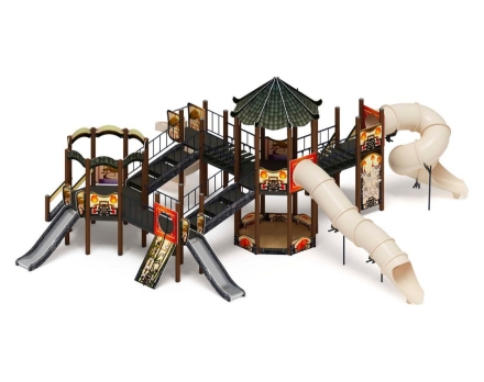 Детская игровая площадка Карнавал Шанхай ДИК 2.22.05-02 H=1200 H=2000, винтовой скат