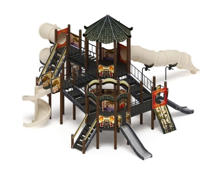 Детская игровая площадка Карнавал Шанхай ДИК 2.22.05-02 H=1200 H=2000, винтовой скат
