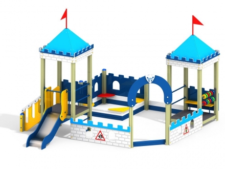 МФ 3.232 Песочный дворик с горкой Н=700 мм